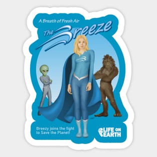 Introducing the Breeze for Blue shirt Sticker